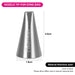 Nozzle Tip For Icing Bag 29x18cm 1180 Stainless Steel)