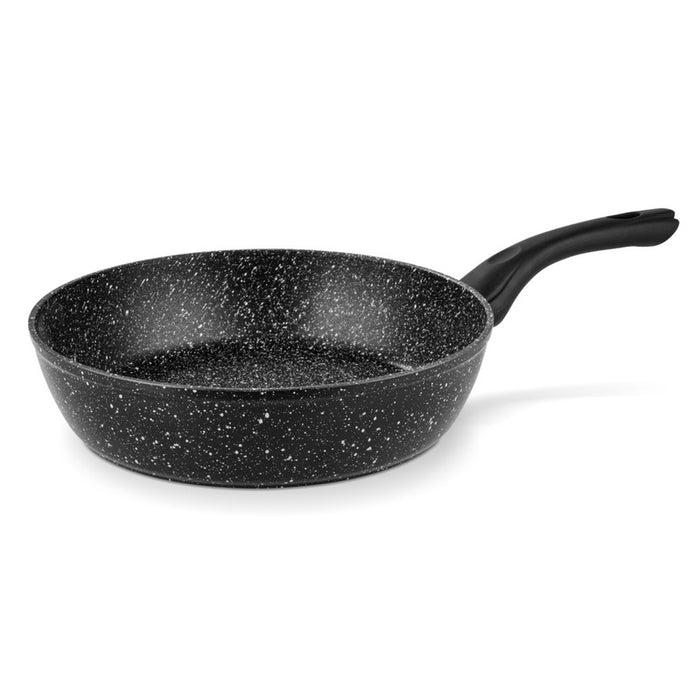 Deep Frying Pan 26x6.5cm Fiore Series with Aluminum And Non Stick Coating Black