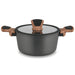 Induction Stockpot DIAMOND 20x10 cm  2.6 LTR with glass lid