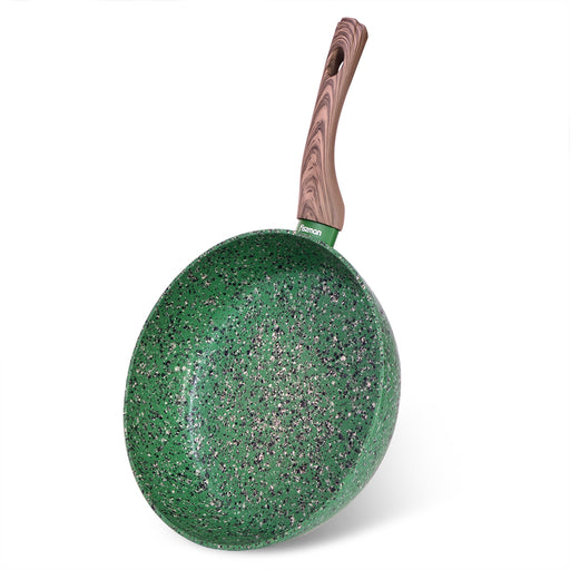 Deep Frying Pan Malachite 28x7cm With Induction Bottom (Aluminium With Non-Stick Coating)