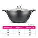 Induction Stockpot GRANDE 30x14 cm  7.7 LTR with glass lid