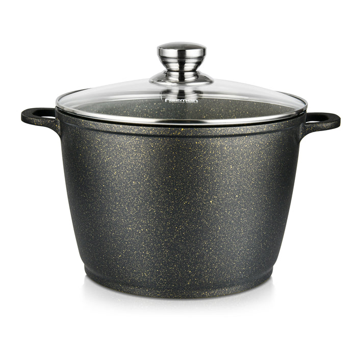 Induction Stockpot EMMA 24x17 cm  6.3 LTR with glass lid