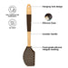 Spatula 31cm Silicone With Handle Brown Chefs Tools
