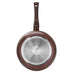 Deep Frying Pan 24x6cmMosses Stone with Aluminum and Induction Bottom