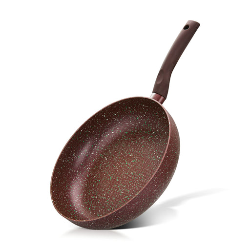 Deep Frying Pan 28x7cm Mosses Stone Series with Aluminum and Induction Bottom