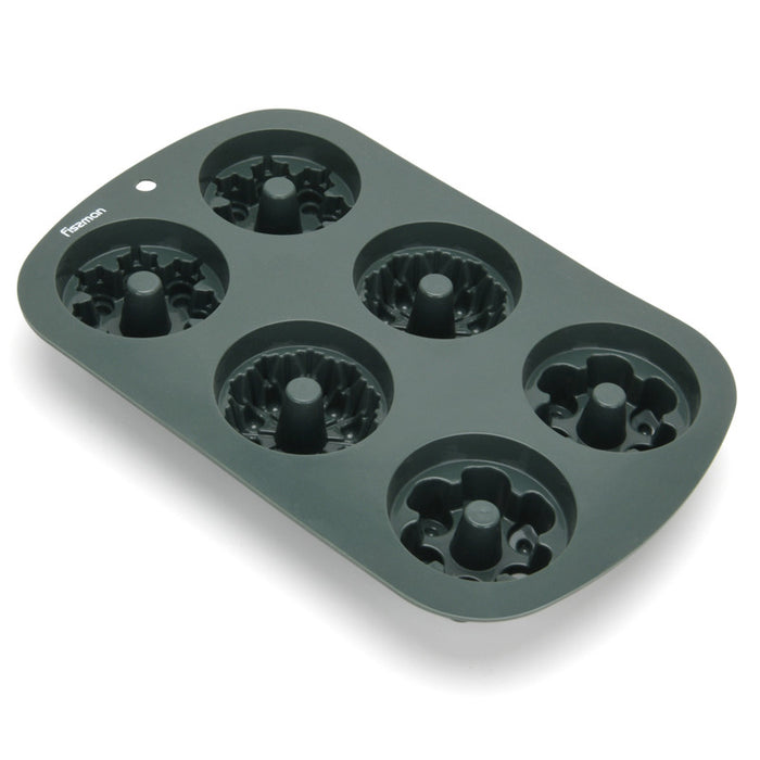 6 Cups Cake Mould 25.5x17x3.5cm Silicone