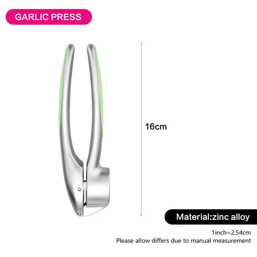 Garlic Press 16cm With Zinc And Alloy Green Luminica Series