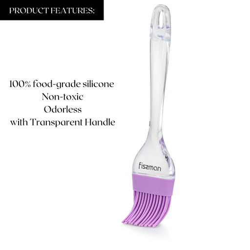 Basting Brush 22cm Silicone/Purple