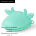 Cow-Shaped Glove Set (silicone) - 2 Pcs Mint Green