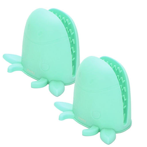 Cow-Shaped Glove Set (silicone) - 2 Pcs Mint Green