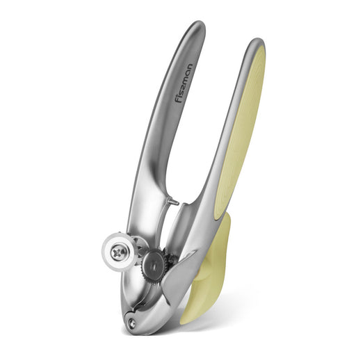 Can Opener with Zinc Alloy and Secure Grip Luminica Series Yellow/Silver
