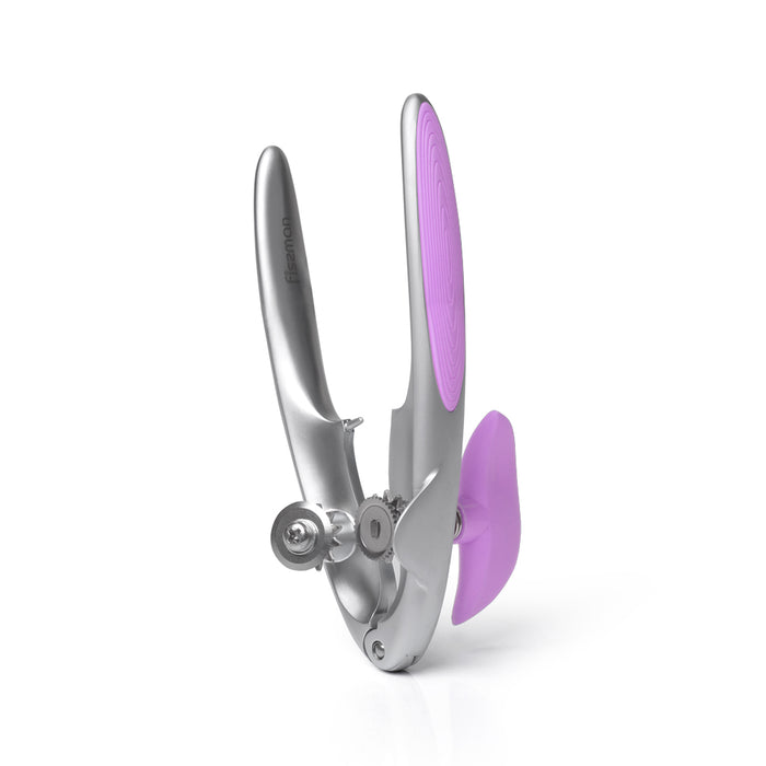 Can Opener with Zinc Alloy and Secure Grip Luminica Series Purple/Silver