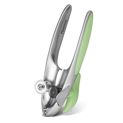 Can Opener with Zinc Alloy and Secure Grip Luminica Series Green/Silver