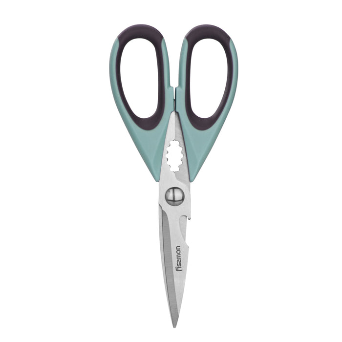 Kitchen Scissors Mint Green/Black/Silver 22cm