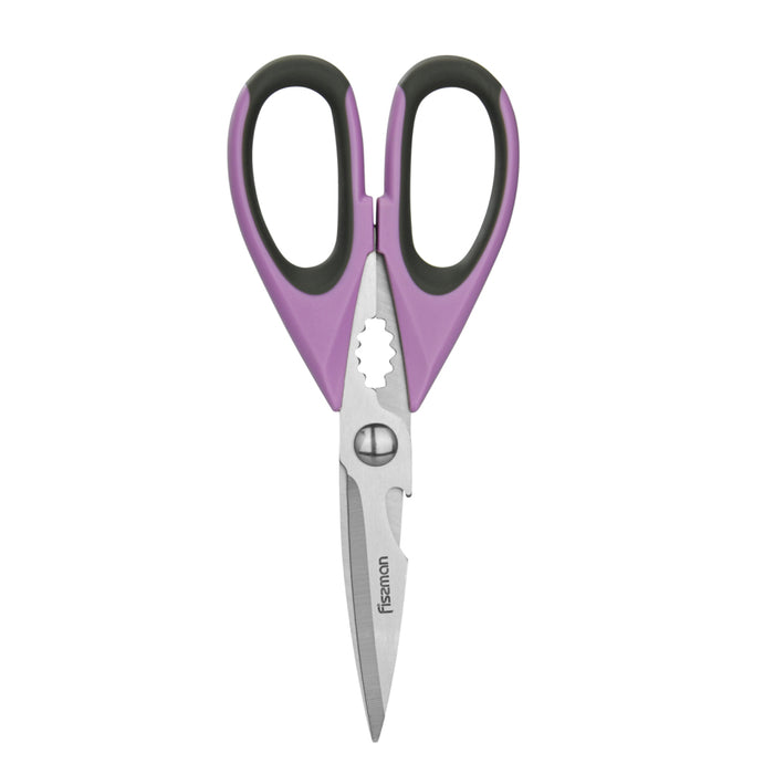 Kitchen Scissors Purple/Black/Silver 22cm