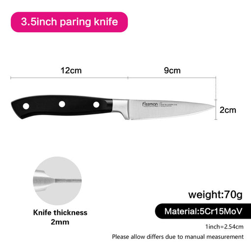 Paring Knife CHEF DE CUISINE 3.5inch (5Cr15MoV Blade)