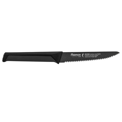 4.5 Steak Knife GOLFADA with Graphite Non-Stick Coated Steel(3Cr13 Steel)