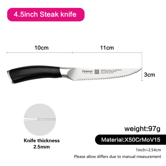4.5'' Steak Knife KRONUNG (X50CrMoV15 Steel)