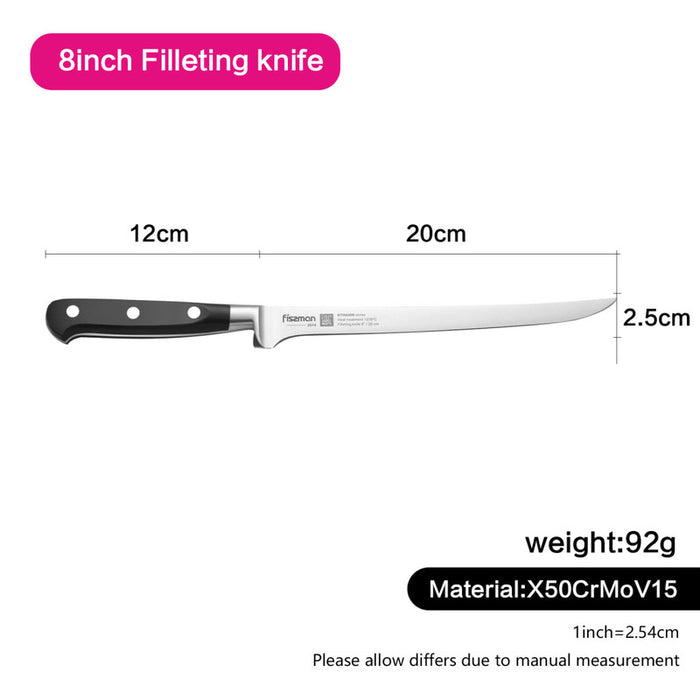 Filleting Knife KITAKAMI with German Stainless Steel 8-inch