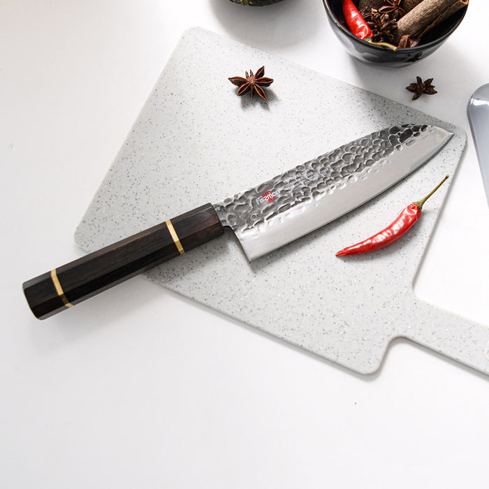 7" Santoku Knife SAMURAI BOKUDEN 18cm(Steel AUS-8)