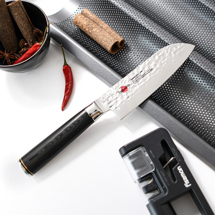 5.5" Santoku Knife SAMURAI KOJIRO 14cm(Steel AUS-8)