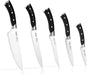 6 pc Knife set TESSEN with wooden block (3Cr13 steel) shop online at FISSMAN.