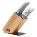 ARNE 6pcs Knife Set  with Wooden Block (3Cr14 Steel)