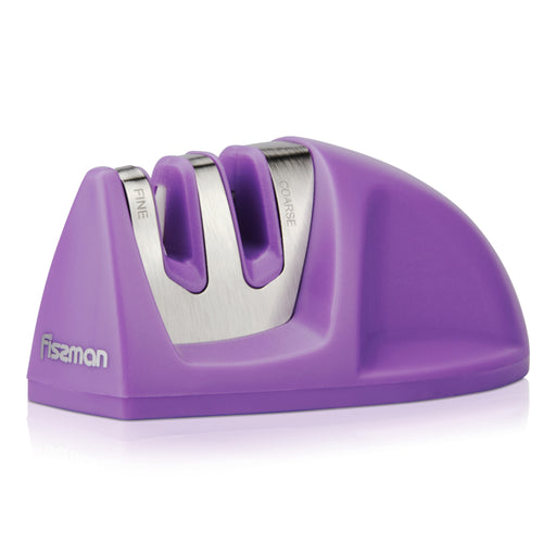 Knife Sharpener 2-Step Sharpening 10cm Purple