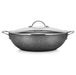 Induction Wok MOON STONE 32x9 cm  5.6 LTR with glass lid