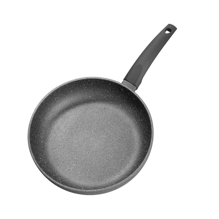 Deep Frying Pan GREY STONE 26x6.5cm with Induction Bottom