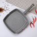 Square Grill Pan 28x4.3cm Grey Stone with Induction Bottom