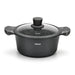 2.4LTR Stockpot with Glass Lid 20cm with Aluminum and Non Stick Coating Prestige Series