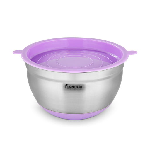 Mixing bowl 16x10 cm  1.5 LTR with lid Violet