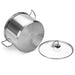 Stockpot TAHARA 24x18 cm  8.1 LTR with glass lid (stainless steel)