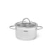 Stainless Steel StockPot BENJAMIN 16x9cm/1.8L with Glass Lid