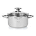 Casserole With Lid Silver  Stainless Steel 18cm