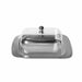 Butter dish with plastic lid 18x12x7 cm (stainless steel)
