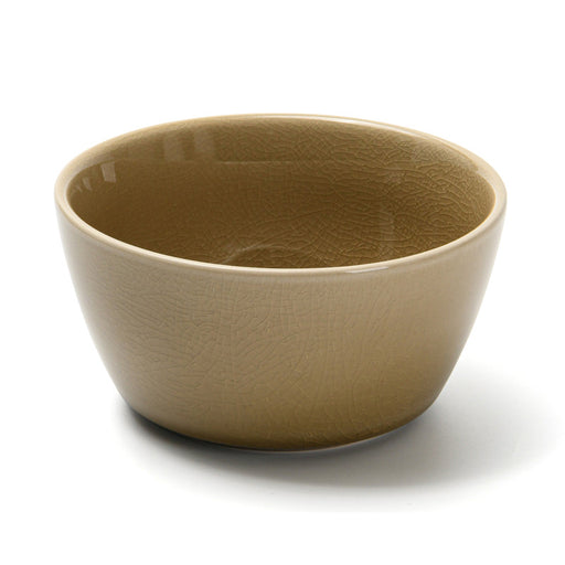 Ceramic Bowl Beige Crackle 600ml