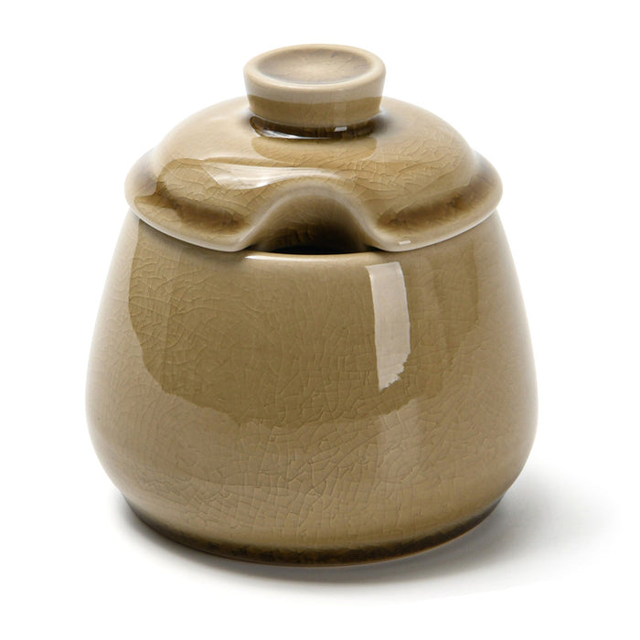 Sugar Bowl 9X9X9.3cm 250ml Beige Crackle (Ceramic)