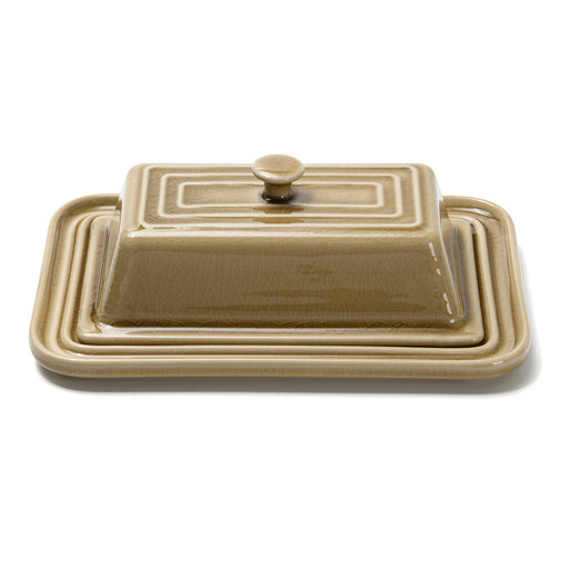 Butter Dish 21cm Crackle Ceramic Tableware Series