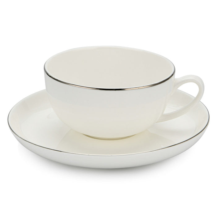 Porcelain Mug and Saucer 200ml ORFEI