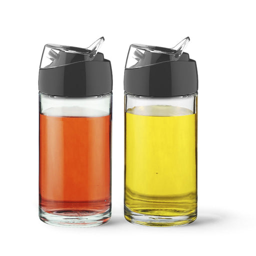 Oil and Vinegar Bottle Set of 2x170ml Glass