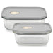 Food Containers Set With PP Lid (Glass)