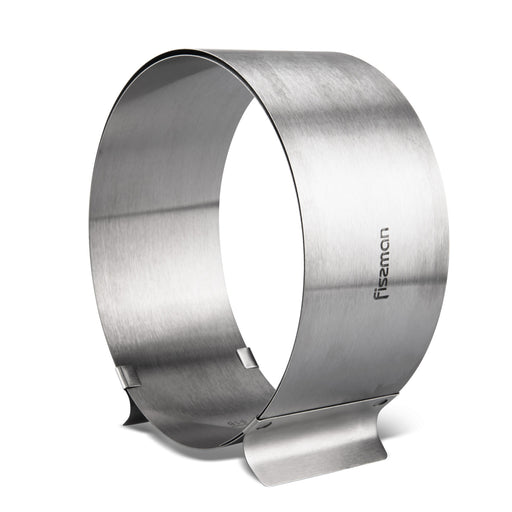 Adjustable dessert ring 16-30 cm round (stainless steel)
