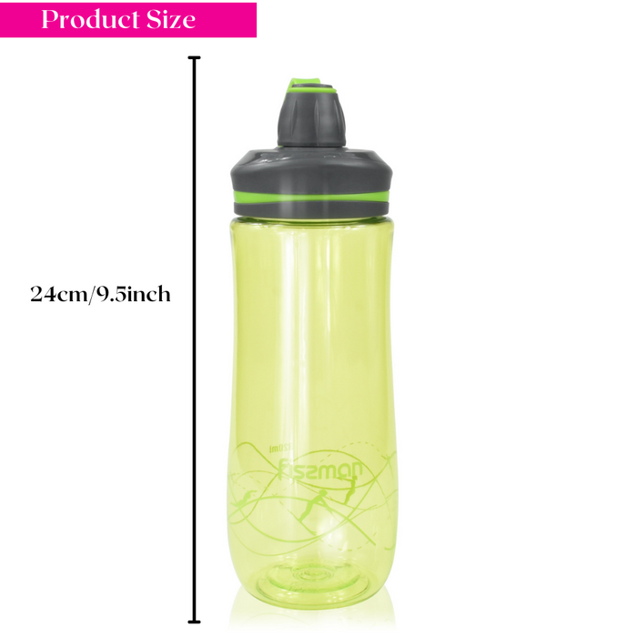 Water Bottle 820 ml - Plastic (Green/Blue) Color