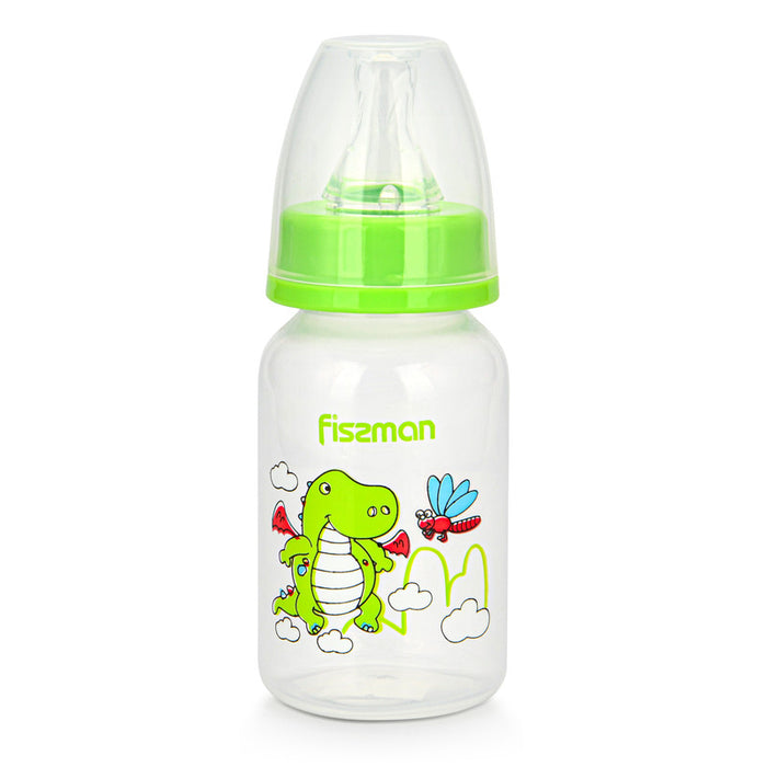 Food Grade Plastic Feeding Bottle Light Green with Compatible Design 120ml