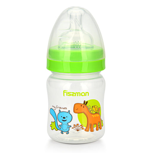 Plastic Baby Feeding Bottle With Wide Neck 120ml