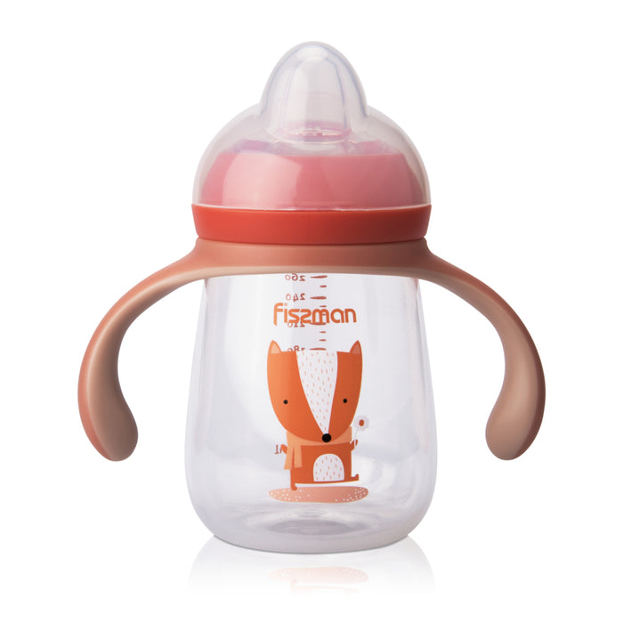 Training Cup 260ml, Toddler Drinkware with Spout & Straw, Spill Proof Sippy with Handle