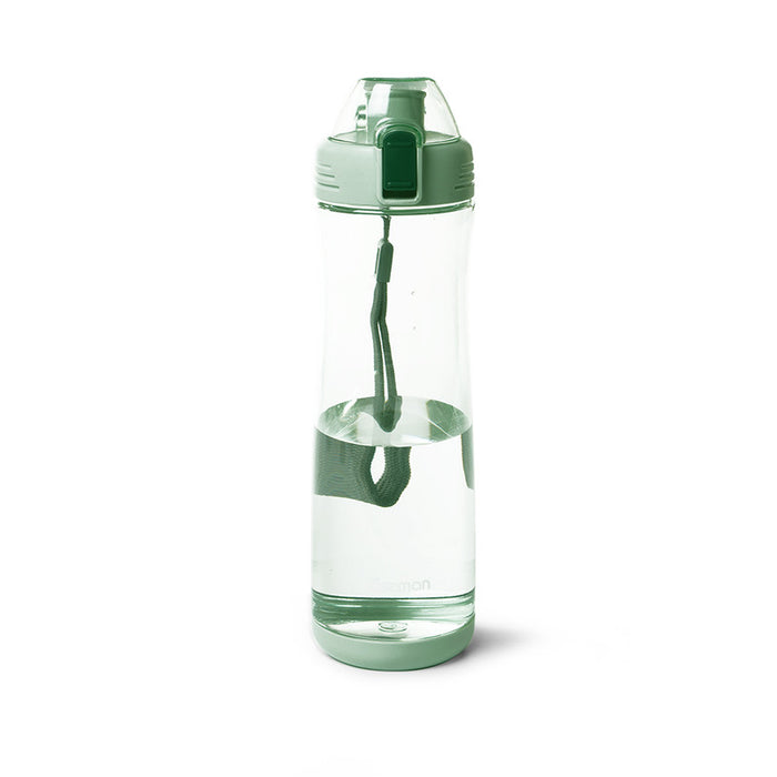 Water Bottle Plastic 630ml Green