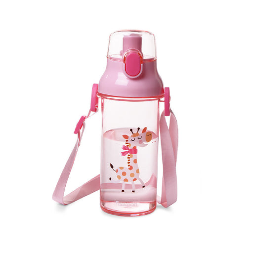 Water Bottle Plastic 450ml Pink